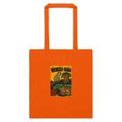 Tote Niokolo, tableau Niokolo-Koba imprimé sur la toile, coloris Orange, vu de face