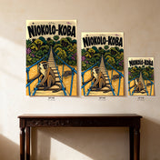 Niokolo-Koba — guide des tailles : 12″×18″, 20″×30″ et 24″×36″ côte à côte, à l'échelle