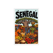 Senegal — affiche encadrée, cadre blanc
