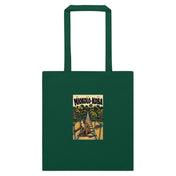 Niokolo-Koba Canvas Tote in Bottle Green, front view
