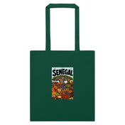 Senegal Poster Tote in Bottle Green, front view