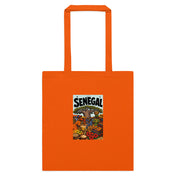 Senegal Poster Tote in Orange, front view