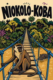 Niokolo-Koba Canvas Tote — le dessin, fichier d'impression
