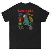 Tee Niokolo, éparpillé Niokolo-Koba imprimé dans le dos, coloris Noir, vu de dos