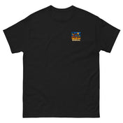 Tee Niokolo, patch Sénégal imprimé au cœur, coloris Noir, vu de face