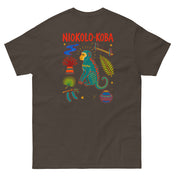 Tee Niokolo, éparpillé Niokolo-Koba imprimé dans le dos, coloris Chocolat, vu de dos