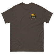 Tee Niokolo, patch Niokolo-Koba imprimé au cœur, coloris Chocolat, vu de face