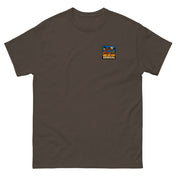 Tee Niokolo, patch Sénégal imprimé au cœur, coloris Chocolat, vu de face
