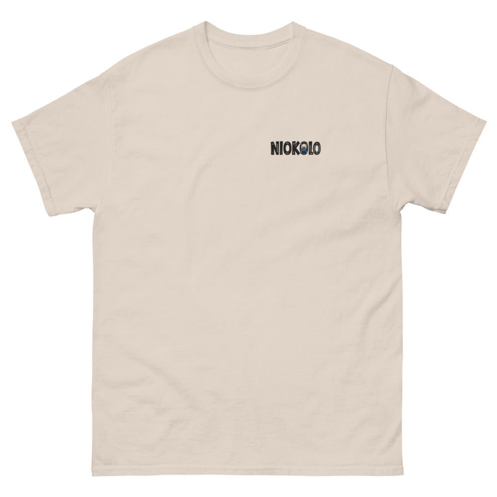 Tee Niokolo, éparpillé Niokolo-Koba imprimé dans le dos, coloris Sable, vu de face