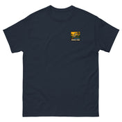 Tee Niokolo, patch Niokolo-Koba imprimé au cœur, coloris Marine, vu de face