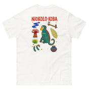 Tee Niokolo, éparpillé Niokolo-Koba imprimé dans le dos, coloris Blanc, vu de dos