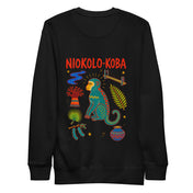 Sweat Niokolo, éparpillé Niokolo-Koba imprimé dans le dos, coloris Noir, vu de dos