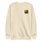 Sweat Niokolo, patch Niokolo-Koba imprimé au cœur, coloris Sable, vu de face
