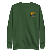 Sweat Niokolo, patch Niokolo-Koba imprimé au cœur, coloris Vert forêt, vu de face