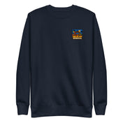 Sweat Niokolo, patch Sénégal imprimé au cœur, coloris Bleu marine, vu de face