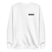 Sweat Niokolo, logo Niokolo imprimé au cœur, coloris Blanc, vu de face