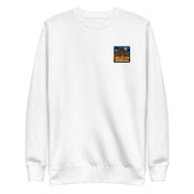 Sweat Niokolo, patch Sénégal imprimé au cœur, coloris Blanc, vu de face