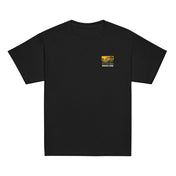 Tee enfant Niokolo, patch Niokolo-Koba imprimé au cœur, coloris Noir, vu de face