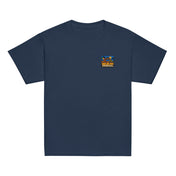 Tee enfant Niokolo, patch Sénégal imprimé au cœur, coloris Marine, vu de face